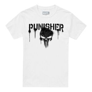 The Punisher Mens Logo T-Shirt / White